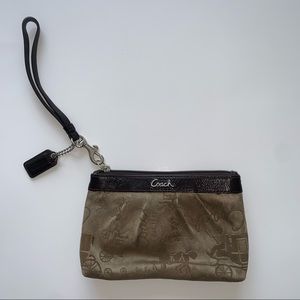 Coach Wristlet Brown/Tan